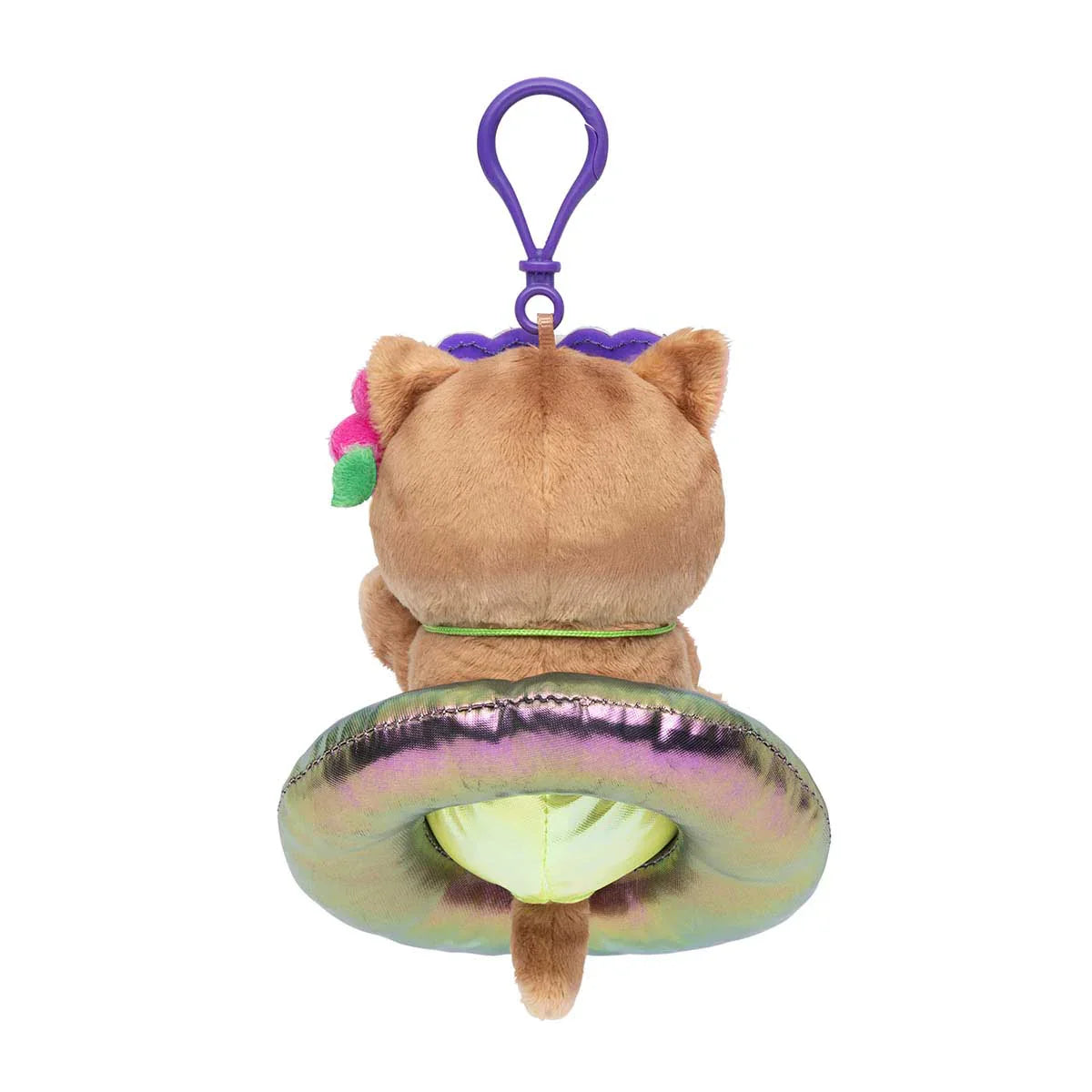 MOFUSAND | Tanned Gal Swimming Ring Mascot Holder Keychain Bag Charm H140 x W115 x D90mm (Sunburn)