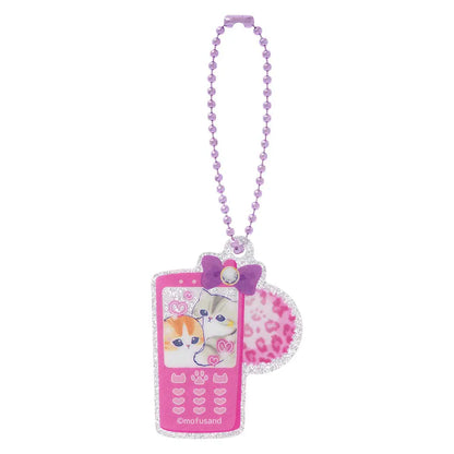 MOFUSAND | Secret Trading Glitter Acrylic Mini Keychain Blind Box 47×41mm (Gyaru Girl Nyan Cat)