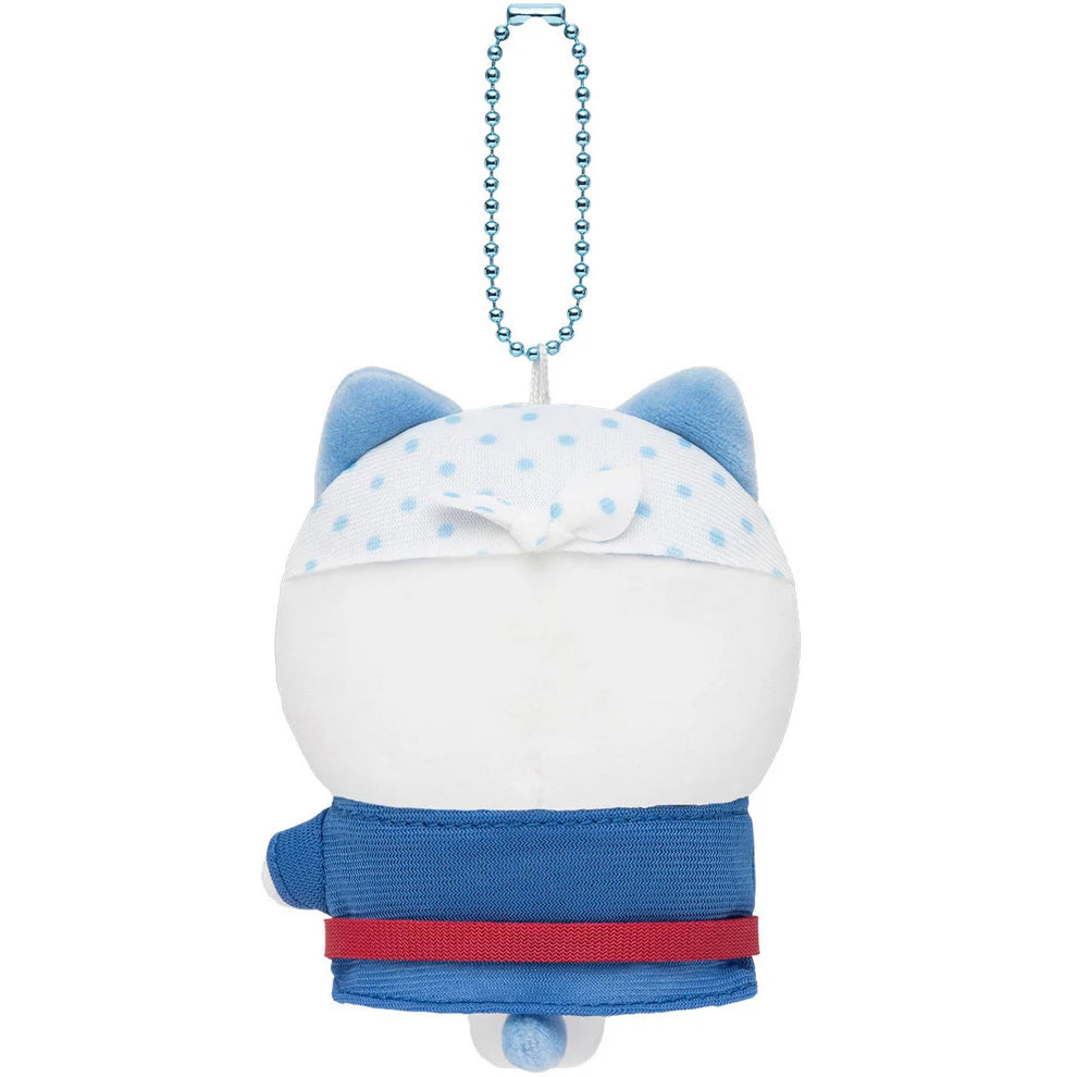 CHIIKAWA x MOGUMOGU | Hachiware Mascot Holder Bag Charm Keychain 105x80x65mm (Kawagoe Rickshaw Driver)