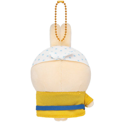 CHIIKAWA x MOGUMOGU | Usagi Mascot Holder Bag Charm Keychain 105x80x65mm (Kawagoe Rickshaw Driver)