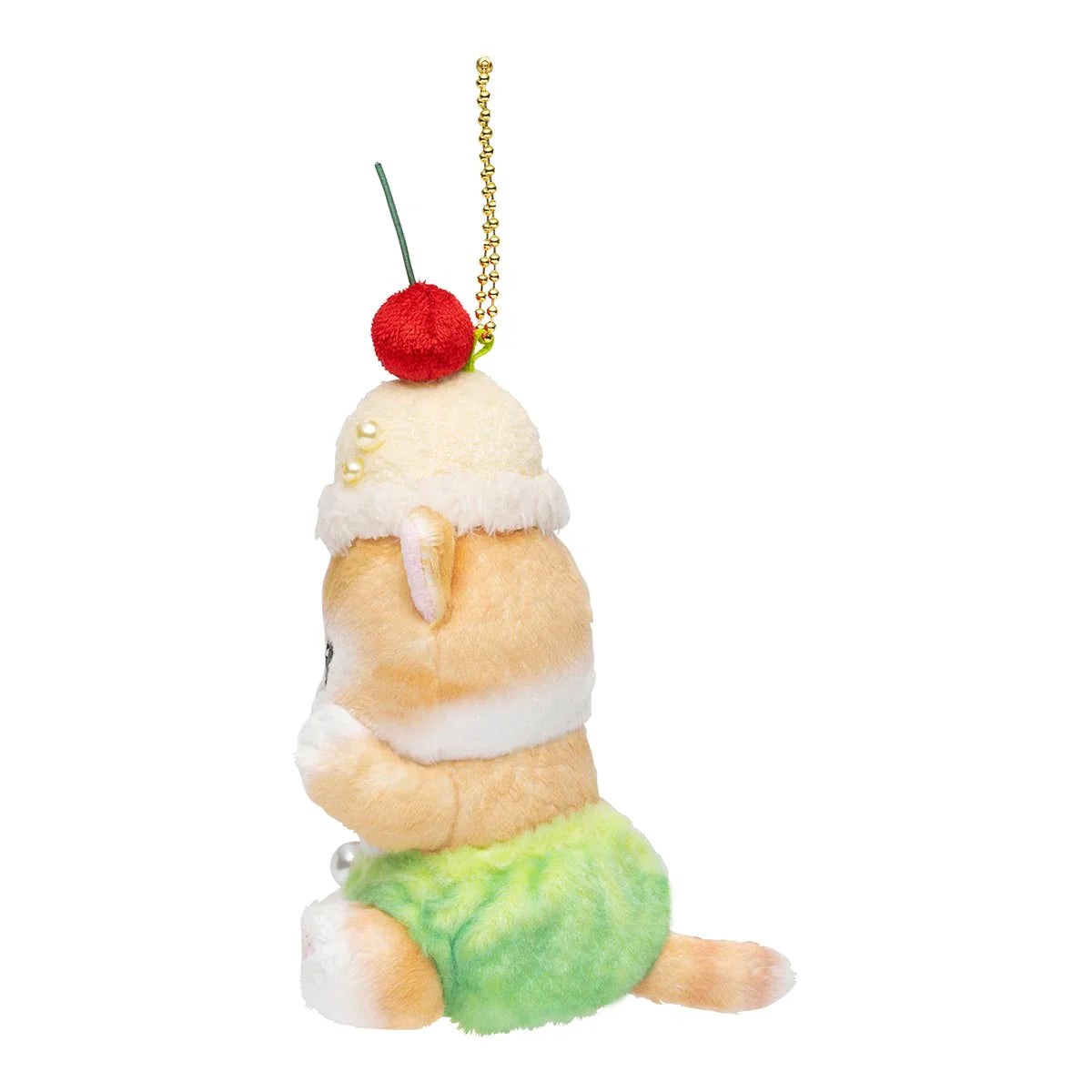 MOFUSAND | Cream Soda Cat Mascot Holder Keychain Bag Charm 150 x 80 x 80mm (Diner)