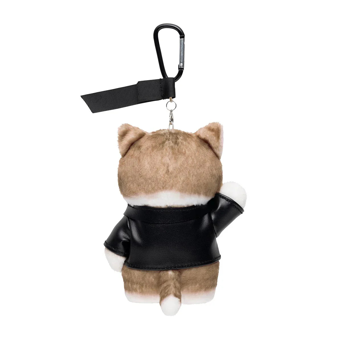 MOFUSAND | Leather Jacket Cat Mascot Holder Keychain Bag Charm 140 x 105 x 75mm (Diner)
