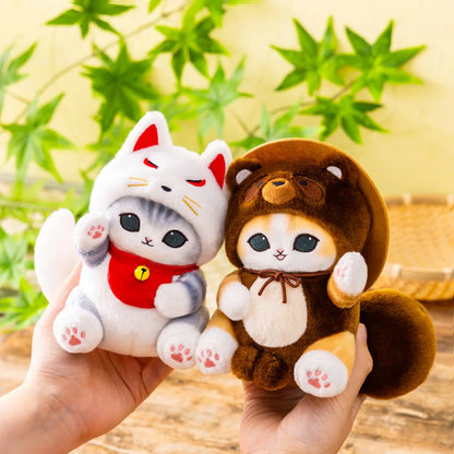 MOFUSAND | Plush Toy Plush Doll S 160×105×180mm (Kyoto Inari Fox Cat)