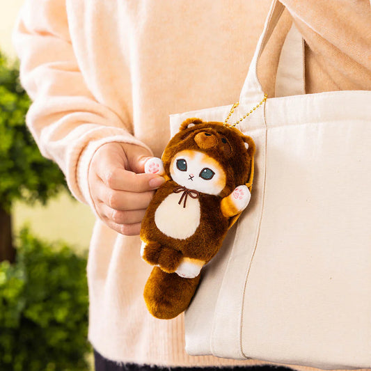 MOFUSAND | Plush Keychain Bag Charm Dangling Tail Shigaraki Raccoon Dog Cat 170×95×125mm