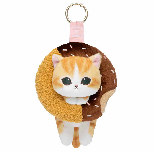 MOFUSAND | COFFEE AND DONUTS Mascot Keychain Bag Charm 130x130x160mm (Half Chocolate)