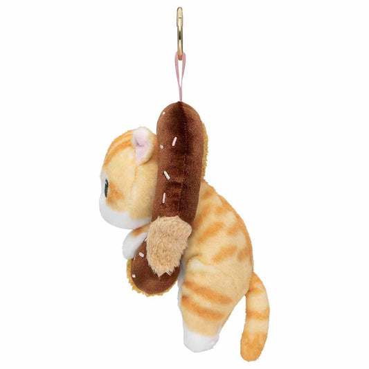 MOFUSAND | COFFEE AND DONUTS Mascot Keychain Bag Charm 130x130x160mm (Half Chocolate)