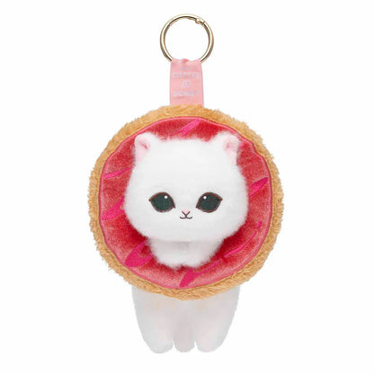 MOFUSAND | COFFEE AND DONUTS Mascot Keychain Bag Charm 130x130x160mm (Very Berry)