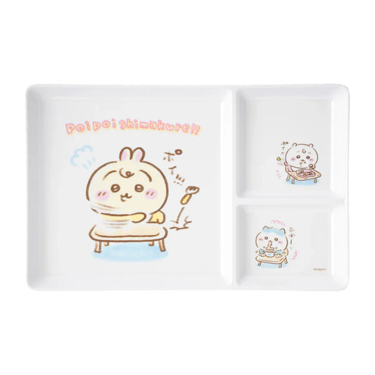 CHIIKAWA | Chiikawa Baby Melamine Plate with Dividers 175 x 250mm (poi poi shimakure!!)