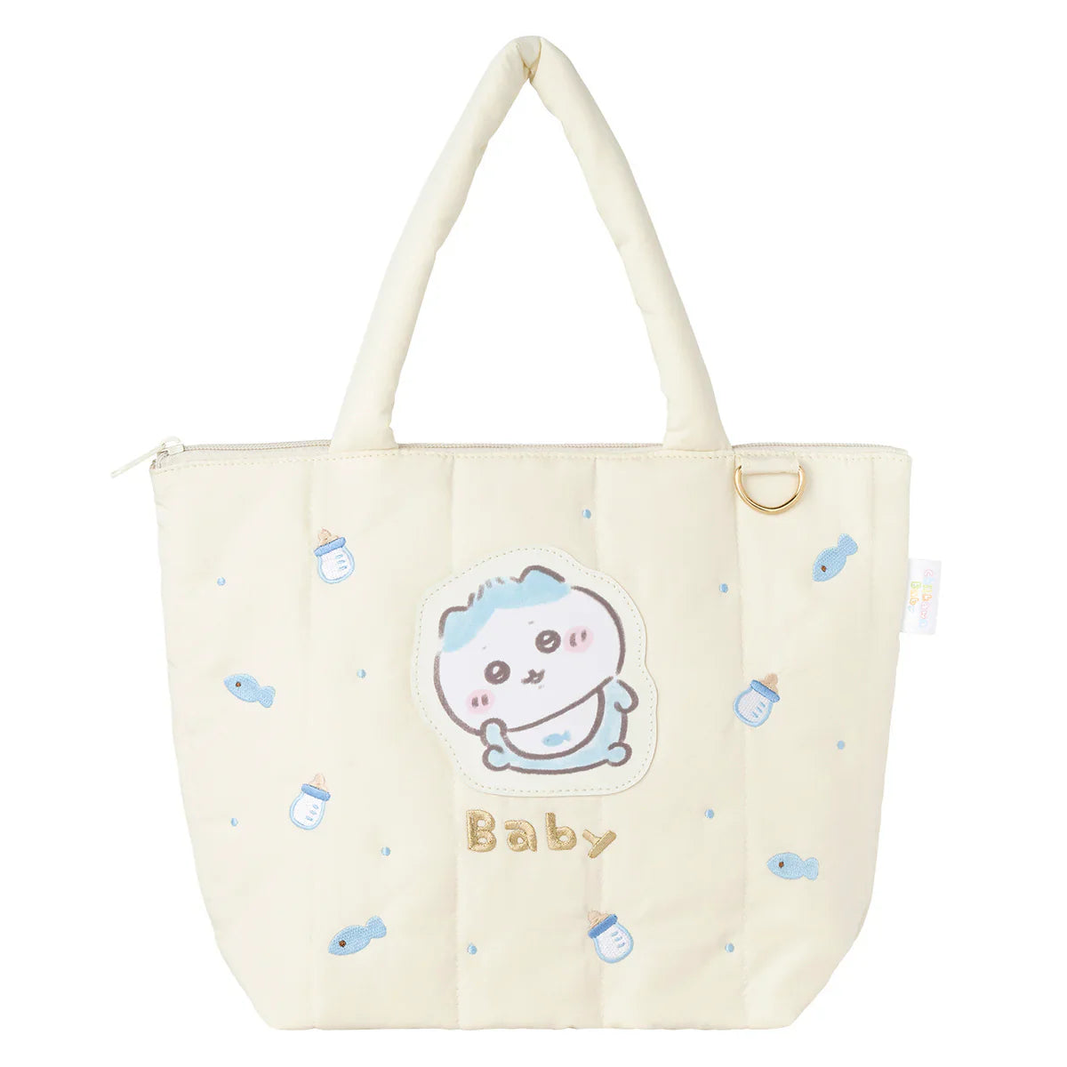 CHIIKAWA | Hachiware Quilted Tote Bag 255×340×120mm (Chiikawa Baby)