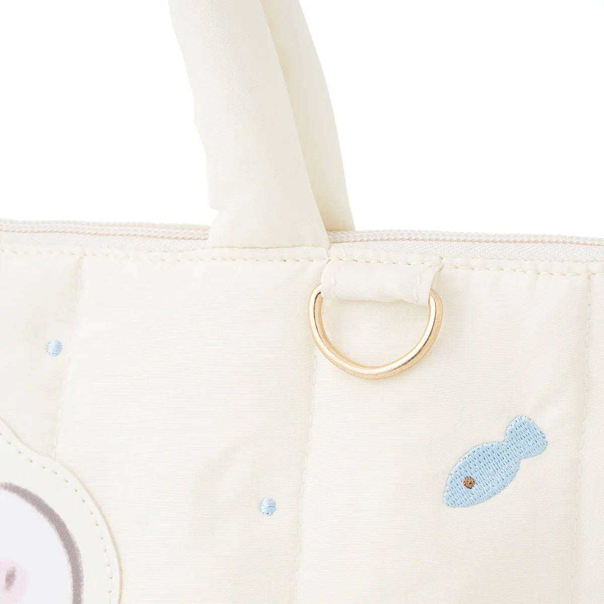 CHIIKAWA | Hachiware Quilted Tote Bag 255×340×120mm (Chiikawa Baby)