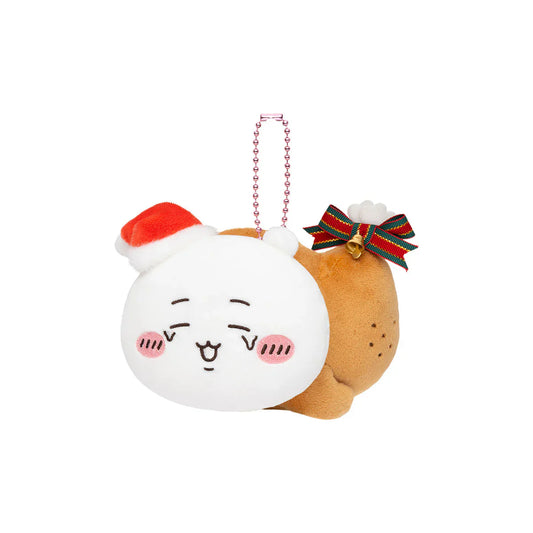 CHIIKAWA | Chiikawa Turned-into-Chicken Mascot Holder Bag Charm Plush Keychain 95×95×105mm (Christmas 2025)