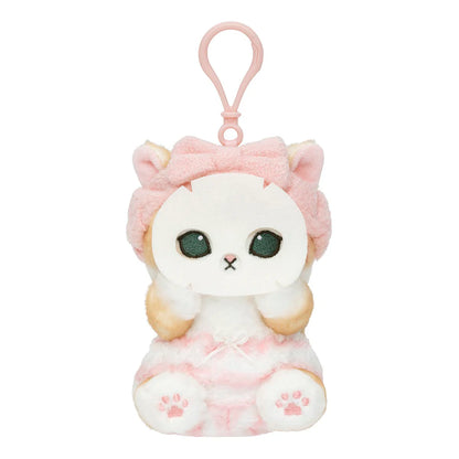MOFUSAND | Mascot Holder Bag Charm Keychain 130×90×120mm (Facial Mask Cat)