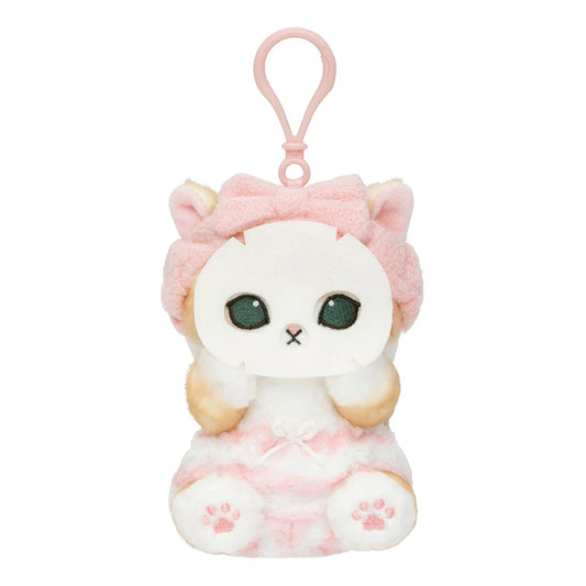 MOFUSAND | Mascot Holder Bag Charm Keychain 130×90×120mm (Facial Mask Cat)