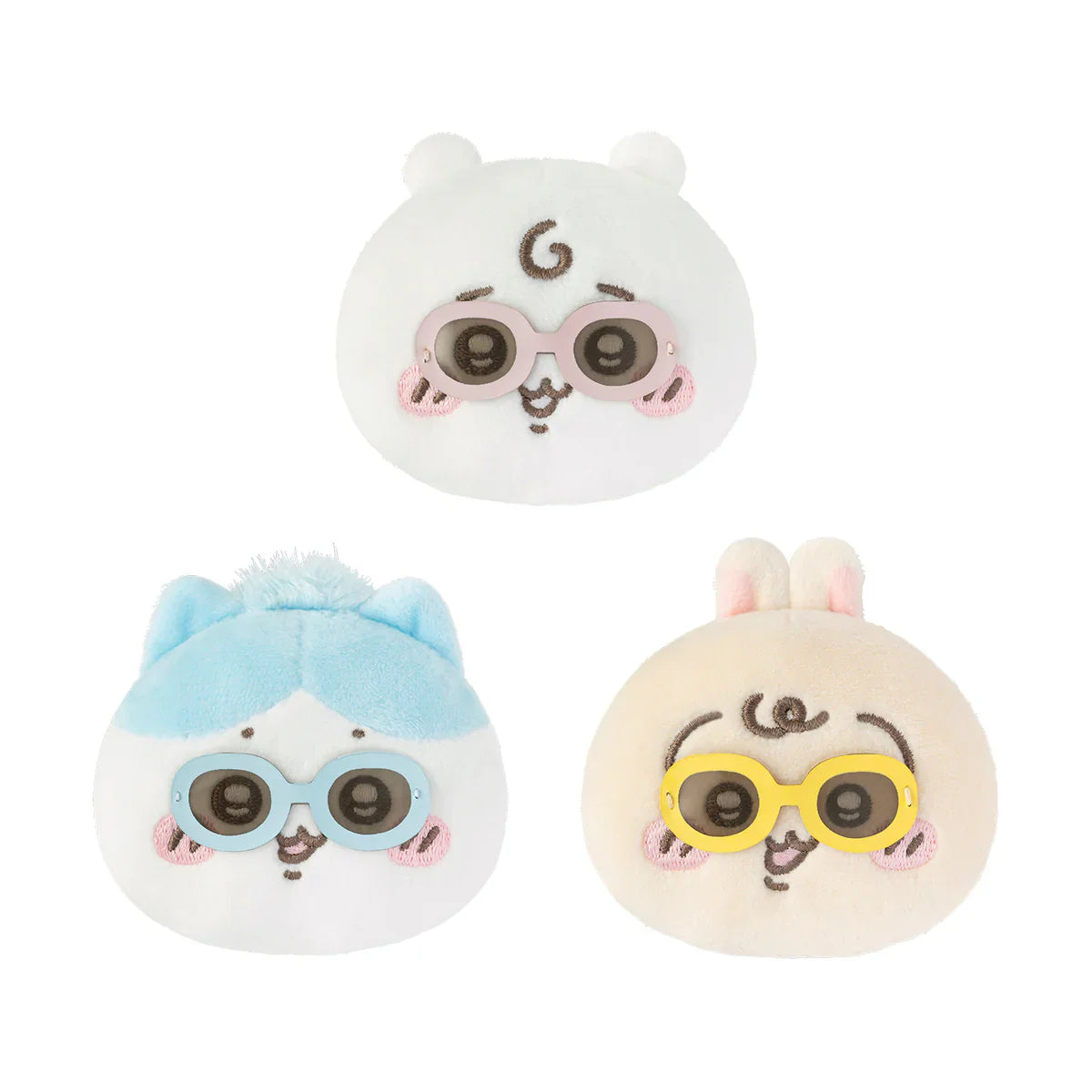 Chiikawa | Usagi & Chiikawa & Hachiware Plush Face Badge Set 60×70×35mm (Chiikawa Baby)