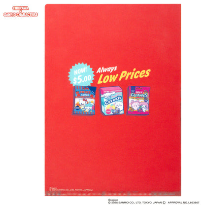 Chiikawa x Sanrio | Clear File A4 (Supermarket)