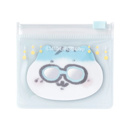 CHIIKAWA | Hachiware Mini Acrylic Mirror with Pouch 65×65mm (Chiikawa Baby)