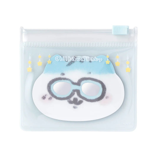CHIIKAWA | Hachiware Mini Acrylic Mirror with Pouch 65×65mm (Chiikawa Baby)