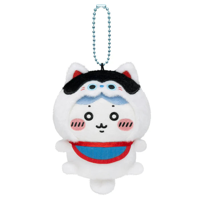 CHIIKAWA x MOGUMOGU | Hachiware Mascot Holder Bag Charm Keychain 120x85x50mm (1st Anniversary)