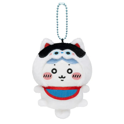 CHIIKAWA x MOGUMOGU | Hachiware Mascot Holder Bag Charm Keychain 120x85x50mm (1st Anniversary)