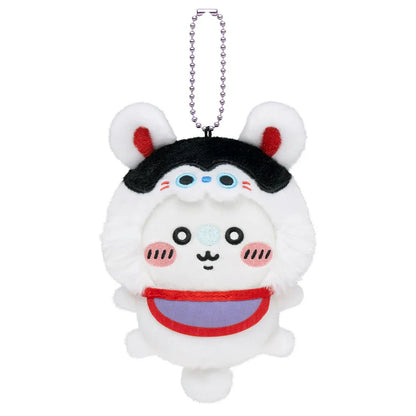 CHIIKAWA x MOGUMOGU | Momonga Mascot Holder Bag Charm Keychain 120x85x50mm (1st Anniversary)