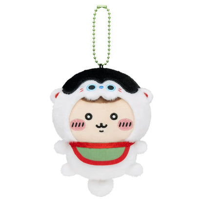 CHIIKAWA x MOGUMOGU | Kurimanju Mascot Holder Bag Charm Keychain 120x85x50mm (1st Anniversary)