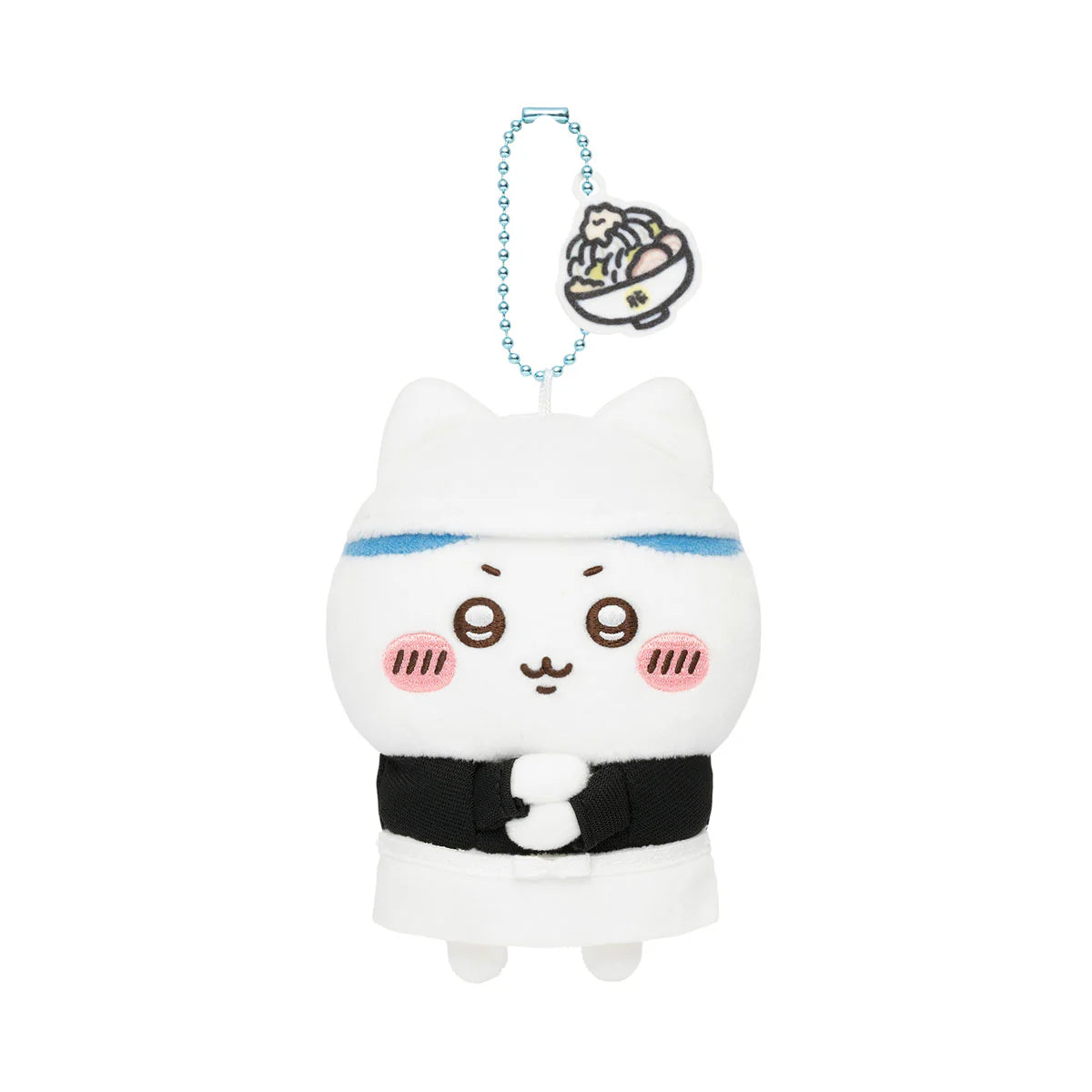 CHIIKAWA | Hachiware Mascot Keychain Bag Charm 130x80x50mm (Ramen Buta Staff)