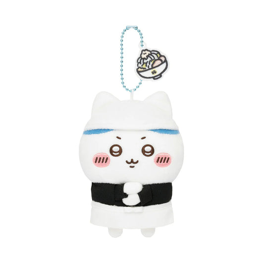 CHIIKAWA | Hachiware Mascot Keychain Bag Charm 130x80x50mm (Ramen Buta Staff)