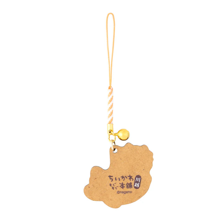CHIIKAWA x MOGUMOGU | Shisa Wood Keychain with Bell 45x50mm (Sea Bream-themed)