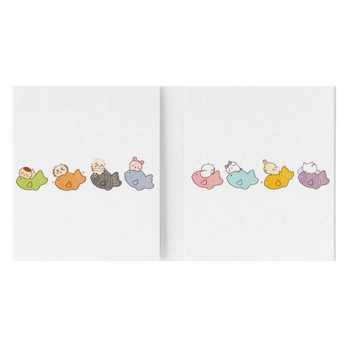 CHIIKAWA x MOGUMOGU | Chiikawa Memo Covered in Sea Bream 80x65mm