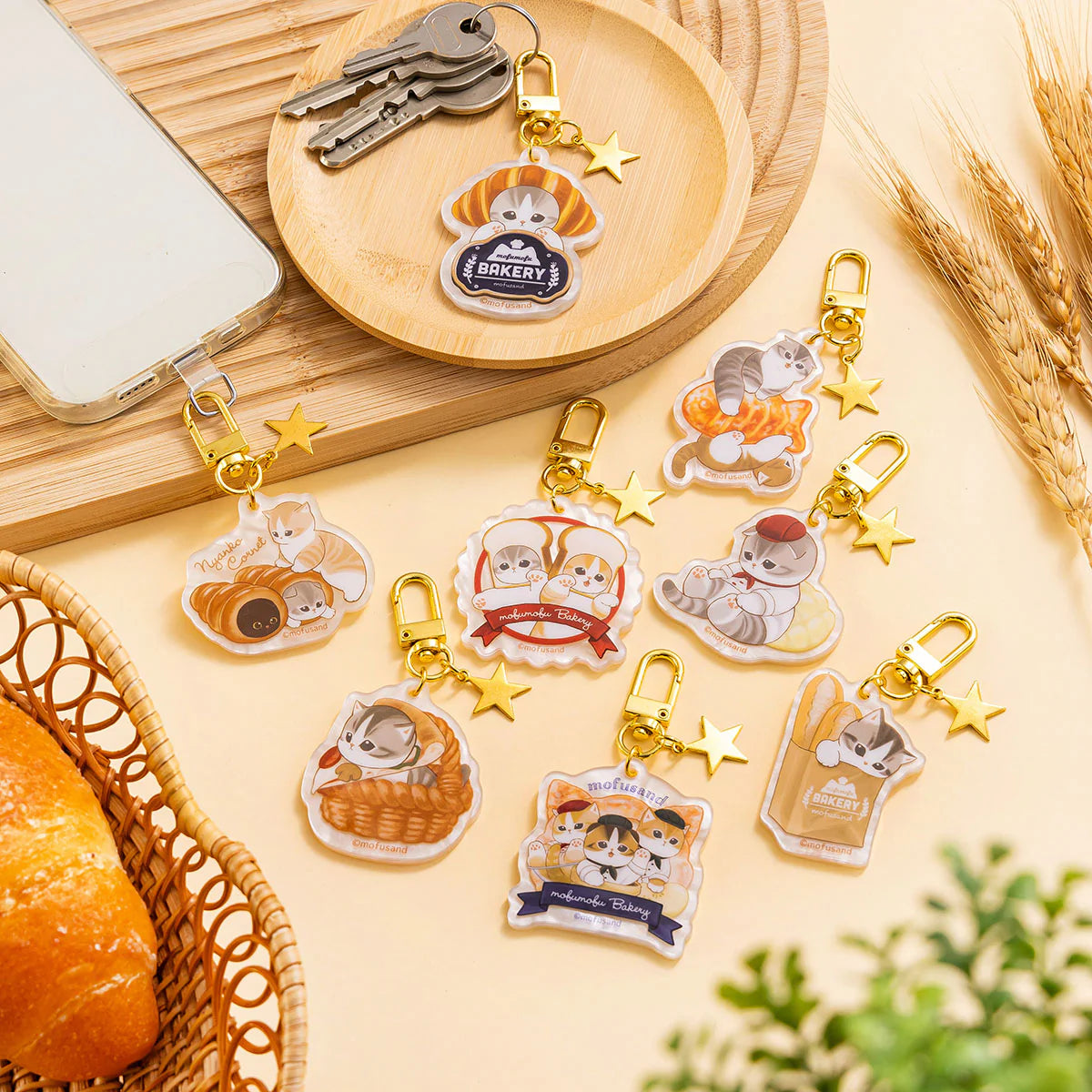 MOFUSAND | Mofumofu Bakery Secret Trading Shell-Style Acrylic Charms Blind Box (Shipped Randomly)