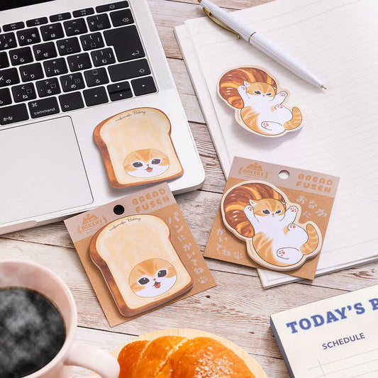 MOFUSAND | Mofumofu Bakery Bread Sticky Notes 90x80mm (White Bread)