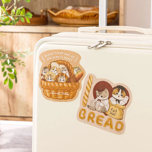 MOFUSAND | Mofumofu Bakery BIG sticker - large enough to stick on a suitcase 120x119mm or less (I love bread)