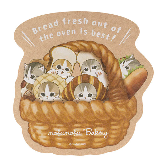 MOFUSAND | Mofumofu Bakery BIG sticker - large enough to stick on a suitcase 120x119mm or less (Assorted Bread)
