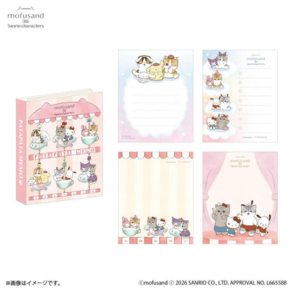 MOFUSAND x SANRIO | Memo 84x73x12mm (4 designs x 20 sheets each = 80 sheets)