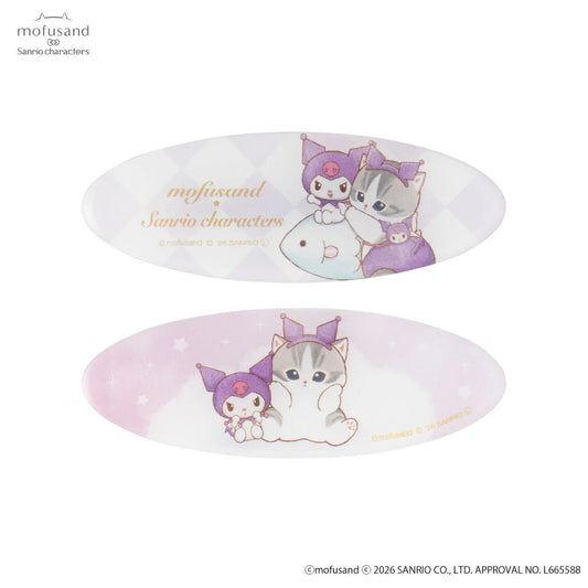 MOFUSAND x SANRIO | Kuromi Oval Clip Set of 2