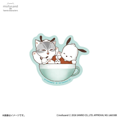 MOFUSAND x SANRIO | Pochacco Smartphone-sized Stickers 62x82mm or less