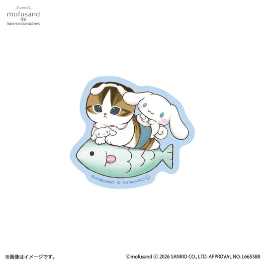 MOFUSAND x SANRIO | Cinnamoroll Smartphone-sized Stickers 62x82mm or less