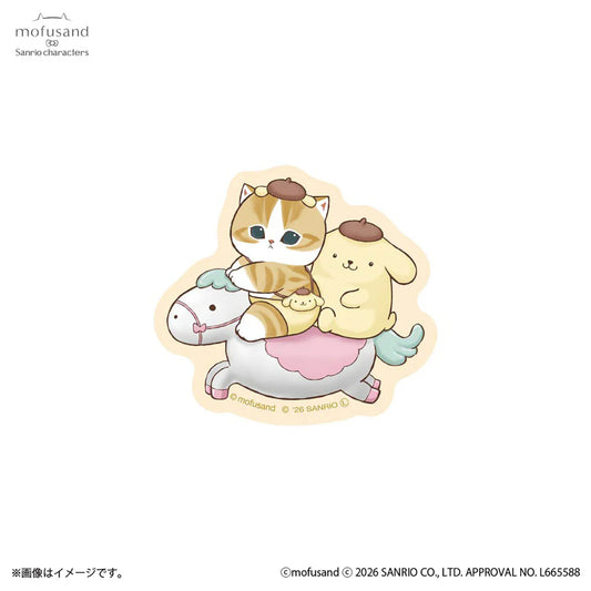 MOFUSAND x SANRIO | Pompompurin Pom Pom Purin Smartphone-sized Stickers 62x82mm or less