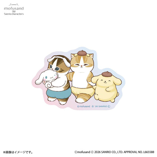 MOFUSAND x SANRIO | Pompompurin & Cinnamoroll Smartphone-sized Stickers 62x82mm or less
