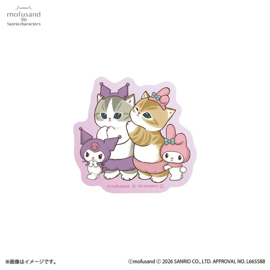 MOFUSAND x SANRIO | My Melody & Kuromi Smartphone-sized Stickers 62x82mm or less