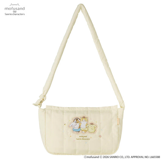 MOFUSAND x SANRIO | Fluffy Quilted Bag Crossbody Bag 250x380x120mm