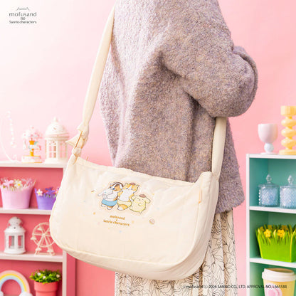 MOFUSAND x SANRIO | Fluffy Quilted Bag Crossbody Bag 250x380x120mm