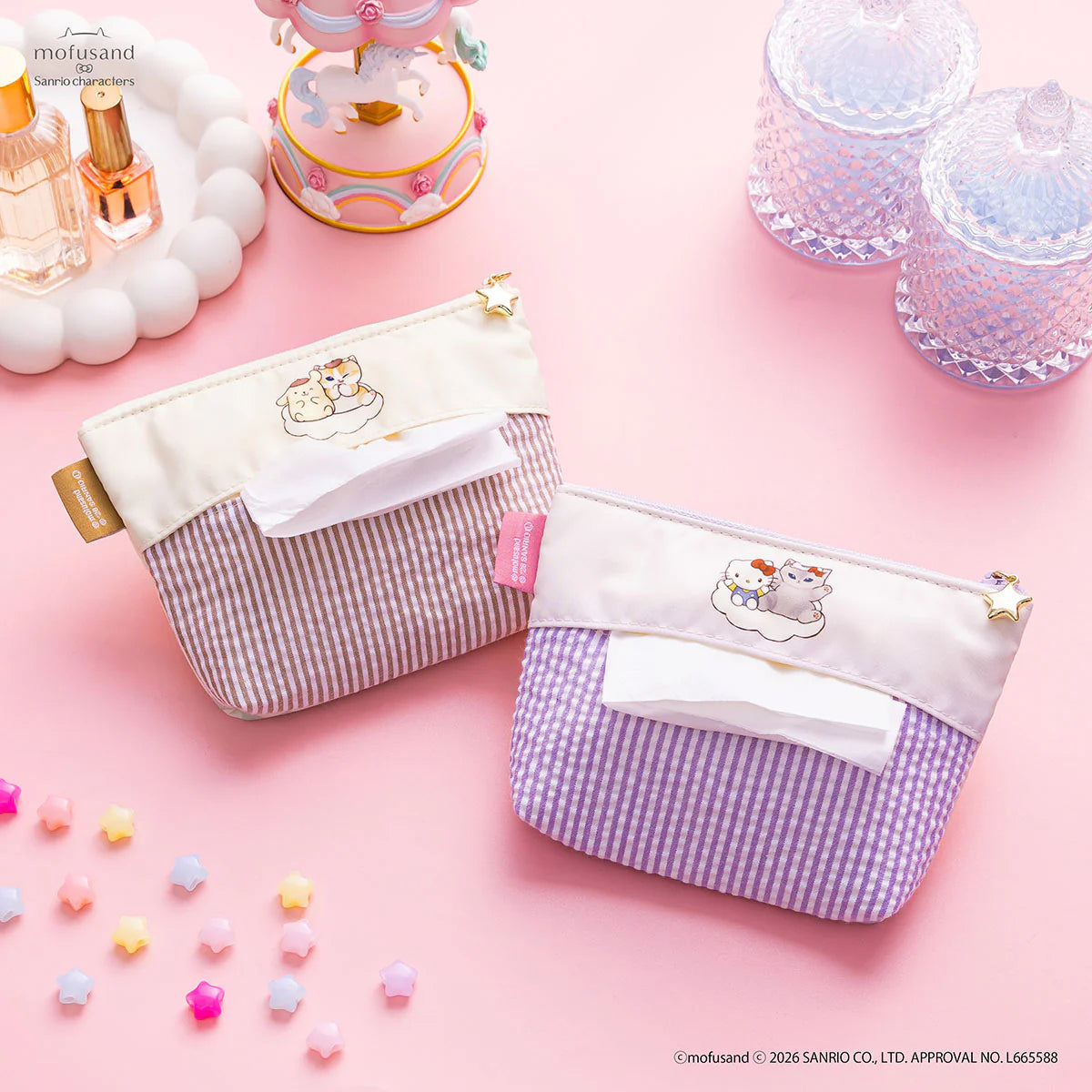 MOFUSAND x SANRIO | Hello Kitty Pocket Tissue Pouch 130x175x25mm