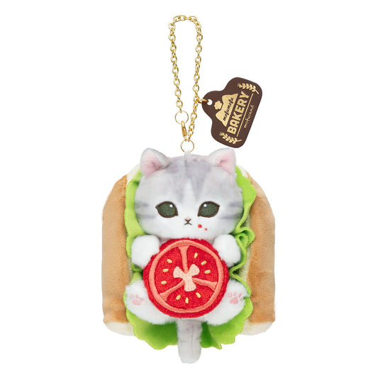 MOFUSAND | Mofumofu Bakery Cat Mascot Keychain Bag Charm 80x105x158mm (Sandwitch)