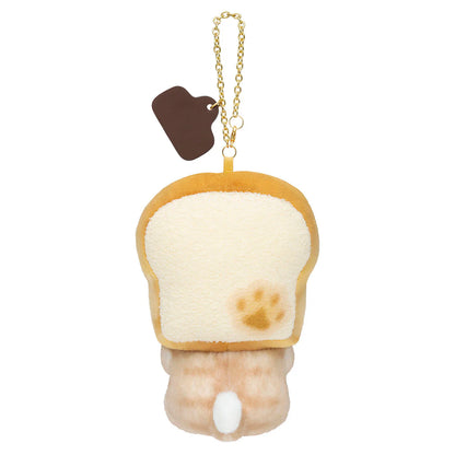 MOFUSAND | Mofumofu Bakery Cat Mascot Keychain Bag Charm 80x105x158mm (Freshly Baked Bread)