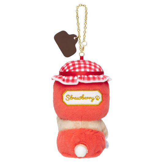 MOFUSAND | Mofumofu Bakery Cat Mascot Keychain Bag Charm 80x105x158mm (Jam - Strawberry)