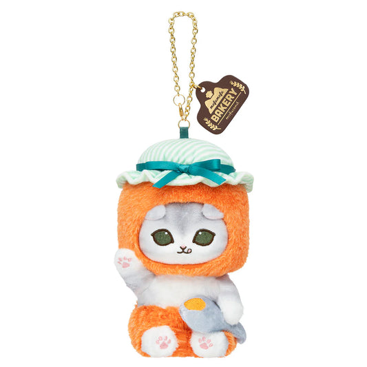 MOFUSAND | Mofumofu Bakery Cat Mascot Keychain Bag Charm 80x105x158mm (Jam - Marmalade)