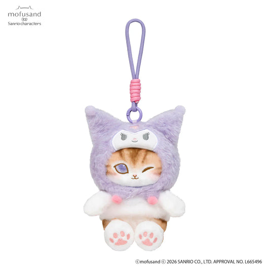 Mofusand × Sanrio | Kuromi Squishy Potefuwa Mascot Holder Keychain Bag Charm  170×130×130mm