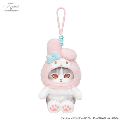 Mofusand × Sanrio | My Melody Squishy Potefuwa Mascot Holder Keychain Bag Charm  170×130×130mm