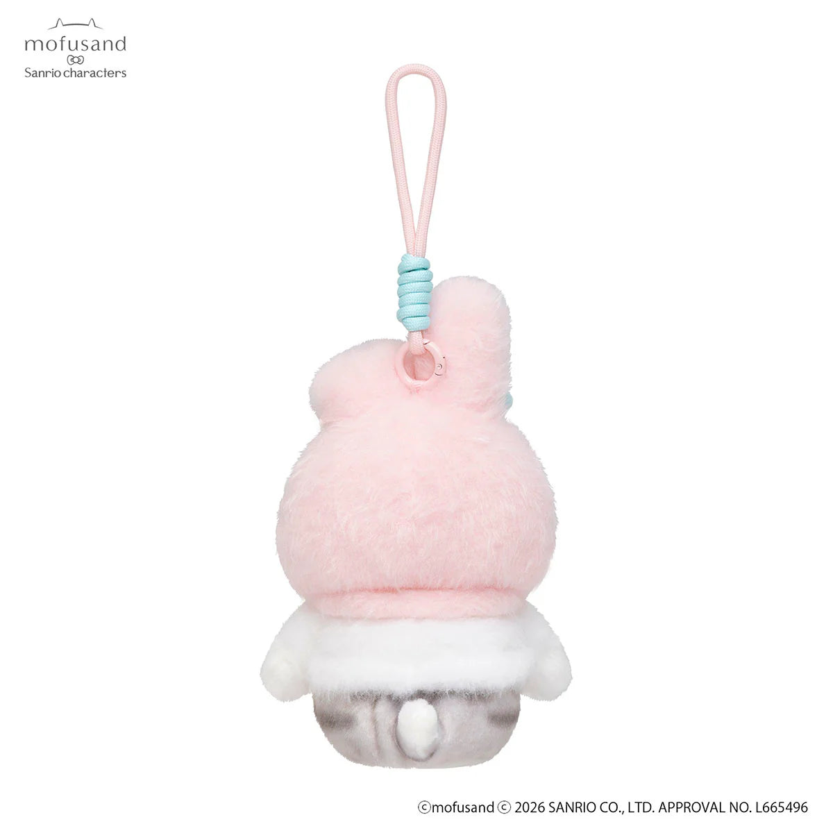 Mofusand × Sanrio | My Melody Squishy Potefuwa Mascot Holder Keychain Bag Charm  170×130×130mm